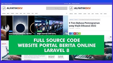Full Source Code Website Portal Berita Online - Laravel 8