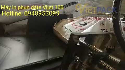 Máy in phun vijet trên dây chuyền sx TATS