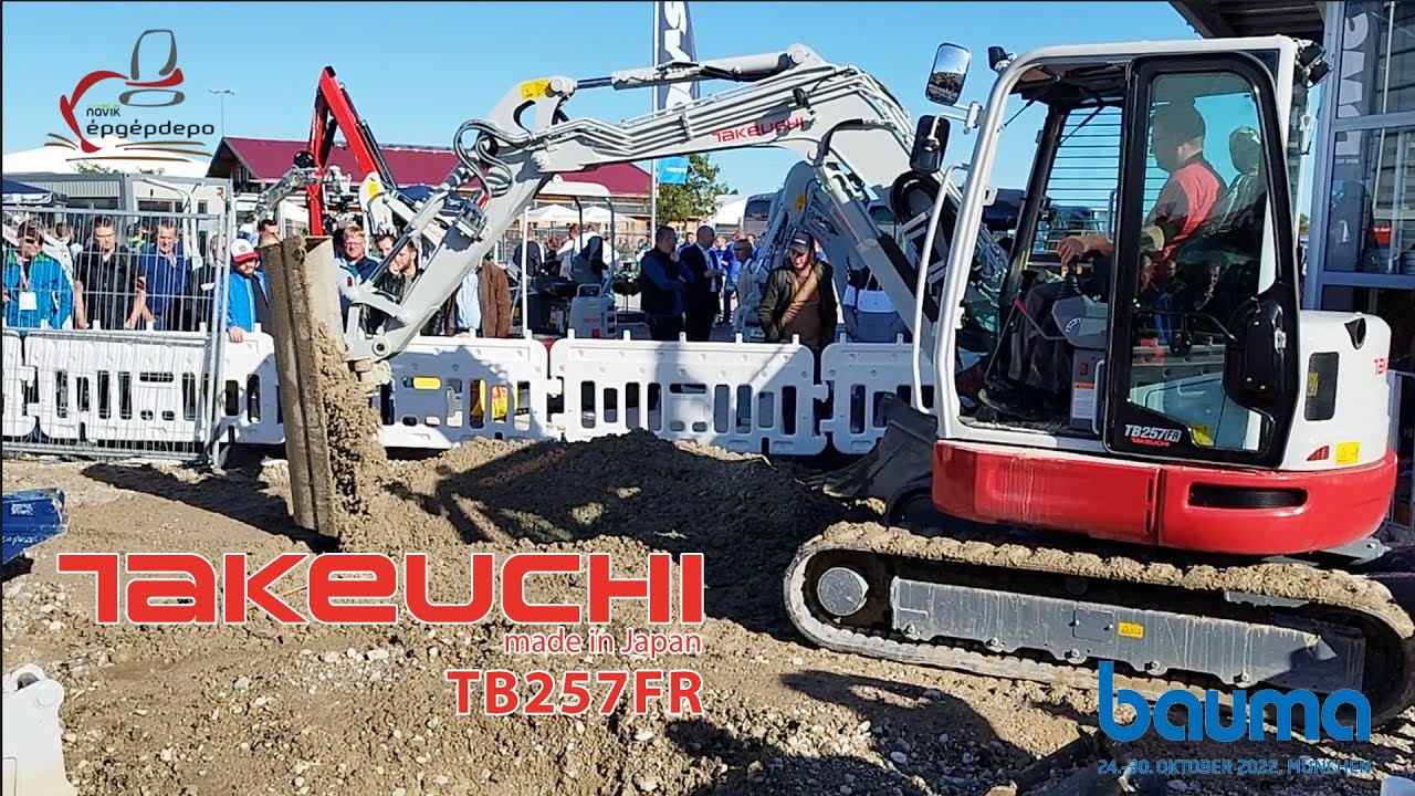 Takeuchi TB257FR - BAUMA 2022 - YouTube