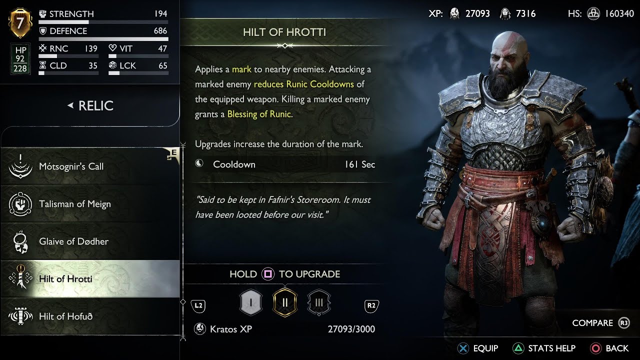 How to Get Hilt of Hrotti GOD OF WAR RAGNAROK Hilt of Hrotti GOW