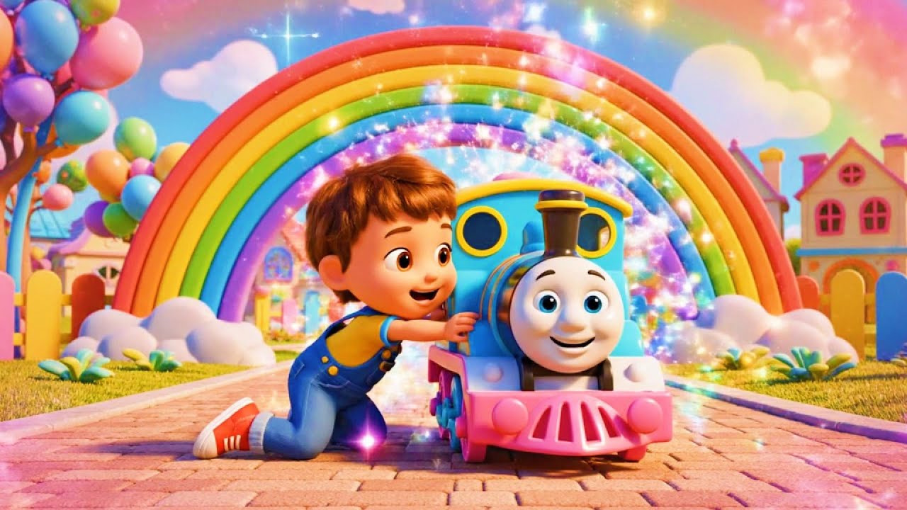 Down at the Station – Milo’s Rainbow Glow Ride 🌈🚂