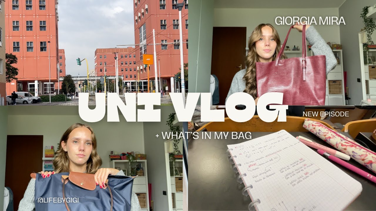 UNI VLOG & WHAT'S IN MY BAG// le mie borse per l'università💗