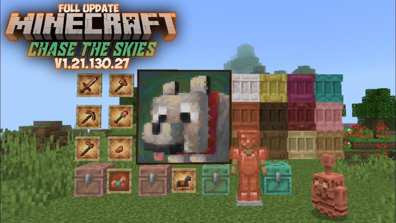 UPDATE MINECRAFT BETA CHASE THE SKIES v1.21.130.27 - YouTube