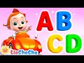 ABCs on the Car | ABC Song | ABCD Cartoon | Alphabet Song | Kids Songs &amp; Nursery Rhymes | LiaChaCha