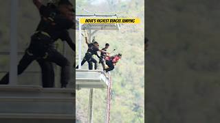 Bungy In Rishikesh #bungee #bungeejumping #jumping #adventure #trending #viral #bungy #shorts