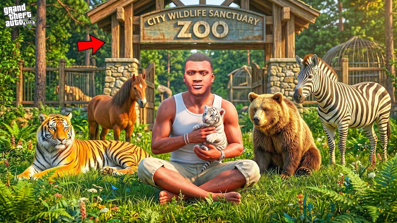 Franklin & Chithappu Build Zoo For Wild Animals in Gta 5 