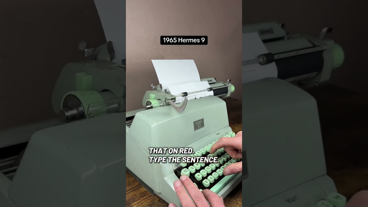 How to use all functions on a 1965 Hermes 9 vintage desktop