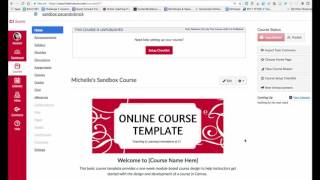 How to Import Online Course Template into Canvas