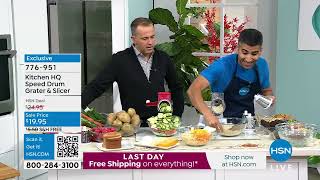 Kitchen HQ Speed Grater and Slicer with Suction Base