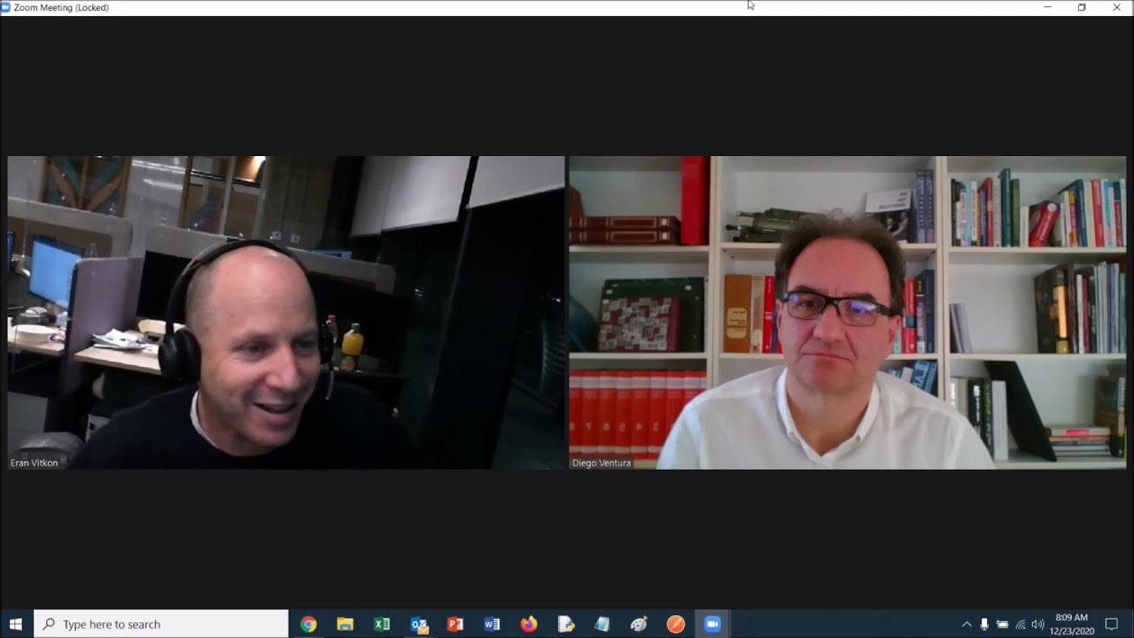 Eran Vitkon of Finastra and Diego Ventura of noHold