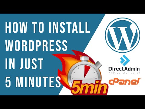 How to install WordPress on direct admin control panel, Cpanel | WordPress Installation in 5 minutes