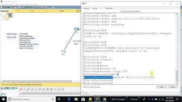 CCNA Packet Tracer Lab  - Configuring EIGRP Protocol