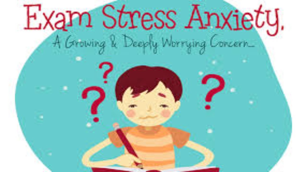 Exam stress. Exam Anxiety. Anxiety worry. Exam Anxiety infographic.