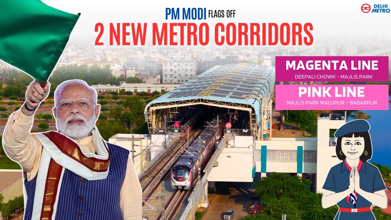 Delhi Metro Pink & Magenta Line Inauguration by PM @NarendraModi  | Full Details #detoxtraveller 