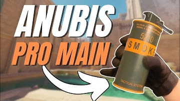 CT Stairs Smoke on Anubis CS2 (Pro Lineup)