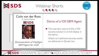 Demo of a Real-Time z/OS SIEM Agent in Action