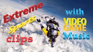 Extreme Sports with Retro Video Game Music - AWESOME \& INSANE!!!