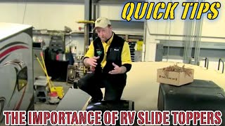 THE IMPORTANCE OF RV SLIDE TOPPERS | Pete's RV Quick Tips (CC)