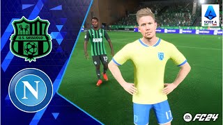 FC 24 | Sassuolo vs Napoli FC - First Appearance for KEVIN DE BRUYNE in SERIE A! | SERIE A 2025/26