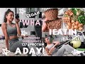 what I eat in a day: VEGAN 🌿  WITHOUT PROTEIN SUPPLEMENTS // 125G + PROTEIN || Ab Workout!