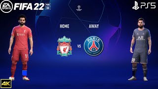 FIFA 22 PS5 | Liverpool Vs PSG | UEFA Champions League | 4k Gameplay