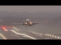 مشهد مخيف.. طائرات تترنح في الهواء بسبب العاصفة سيارا