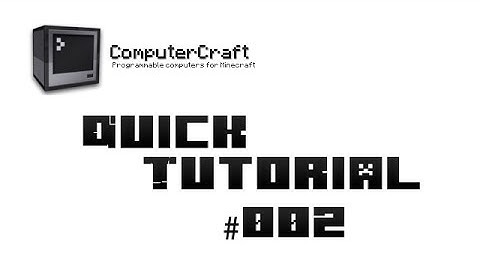 Computercraft QuickTutorial #002 - Parallel API