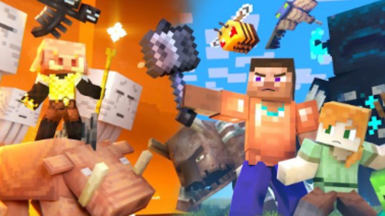 NETHER VS OVERWOLD - Alex & Steve legends