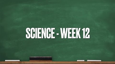 CC Cycle 1 Week 12 Science