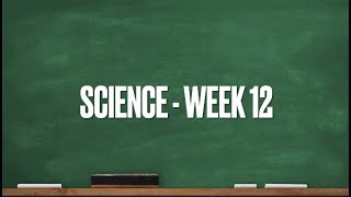CC Cycle 1 Week 12 Science