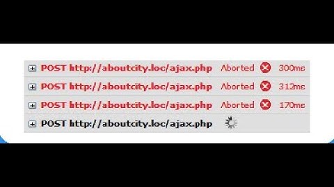 Abort all running AJAX on click jQuery
