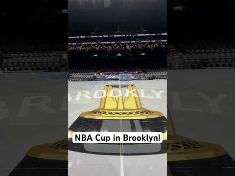 Brooklyn’s NBA Cup court is 🔥