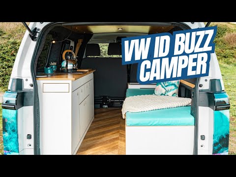 Stunning VW ID Buzz Campervan VAN TOUR - Electric Micro Camper!