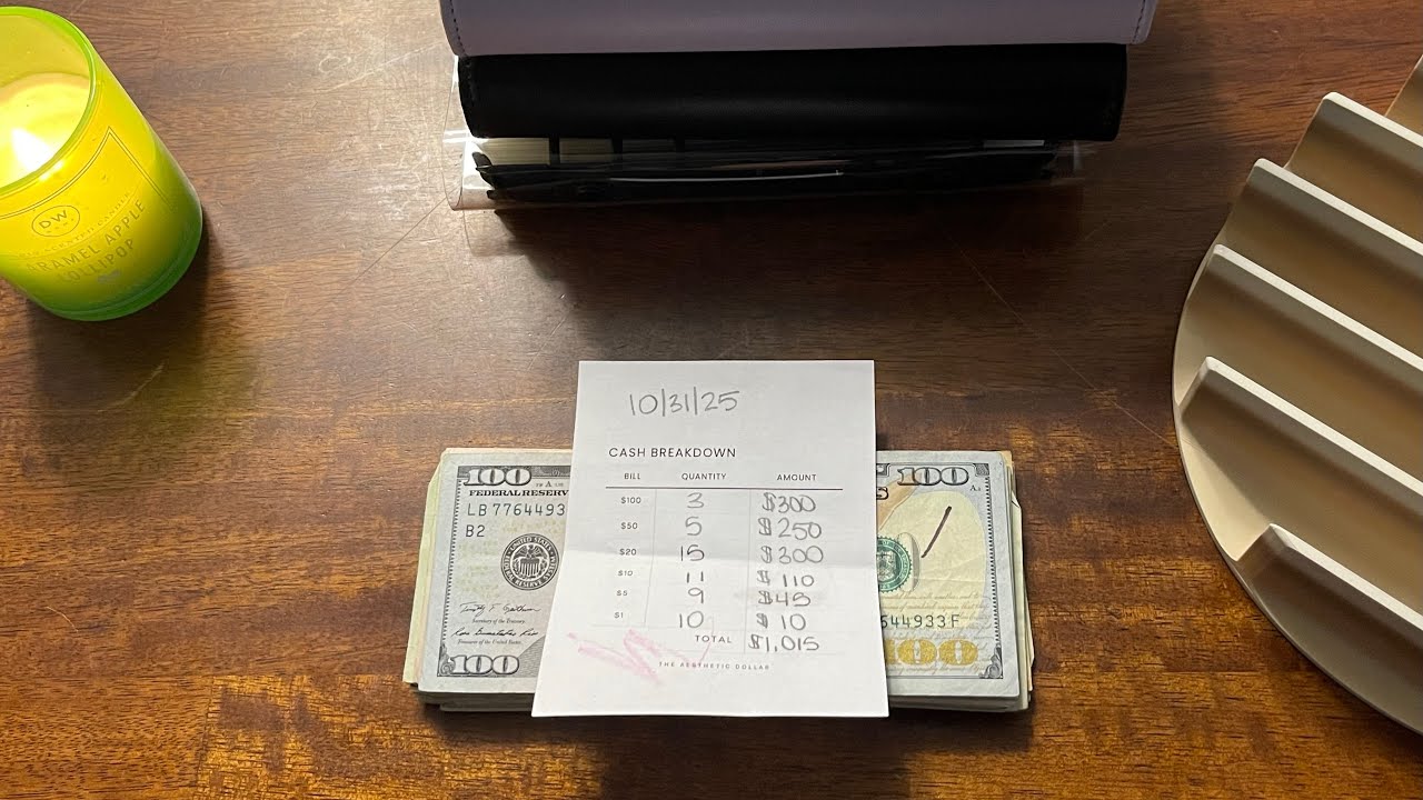 Cash Stuffing $1,015 • First week of November! 