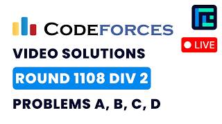 Codeforces Round 1108 (Div 2) | Video Solutions - A to D | by Anish | TLE Eliminators