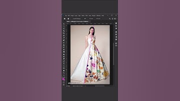 Adobe Photoshop 2025 Tricks   How to easily Add Design on Dress #shorts #farasatacademy
