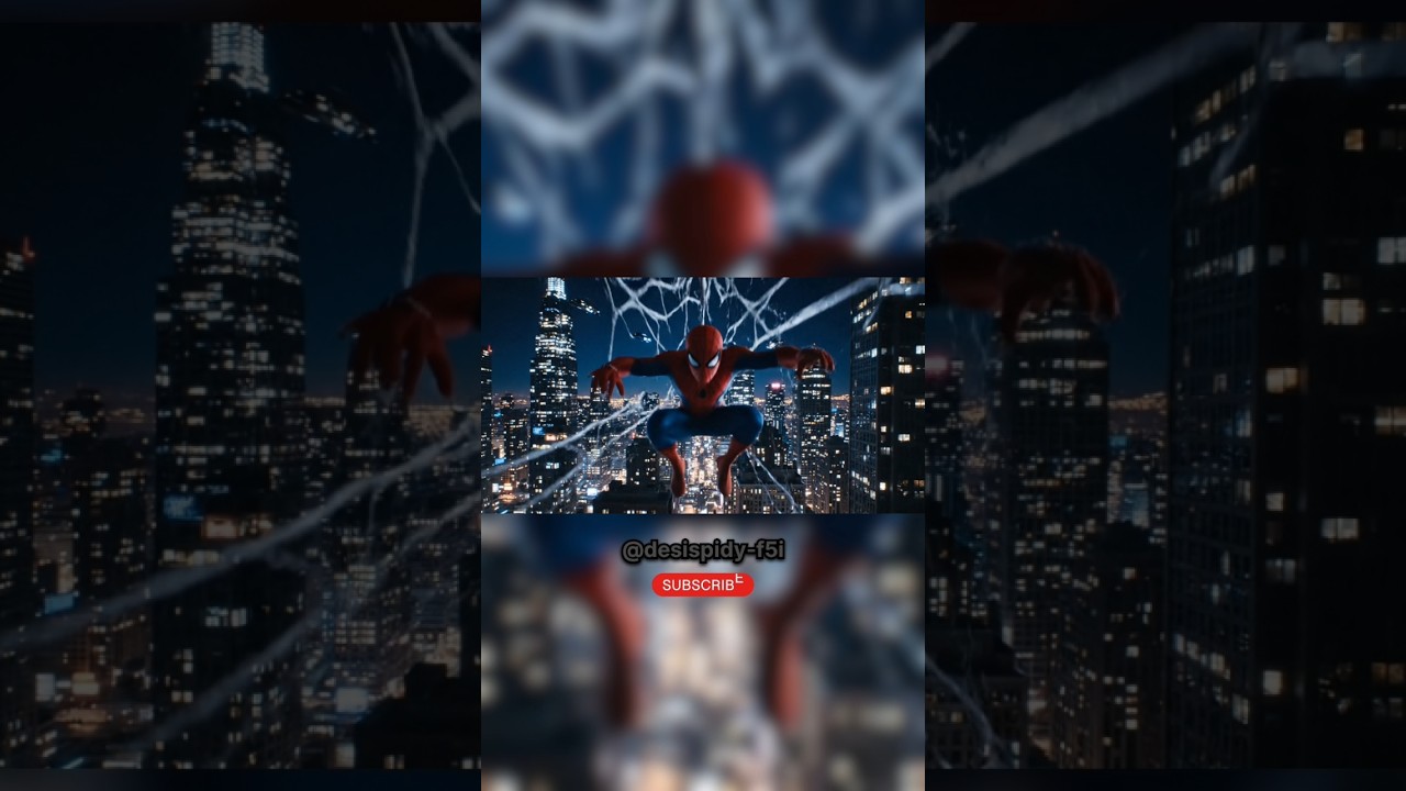 🔥 Spider-Man Epic Jump | Slow Motion Superhero Landing 🕷️💥