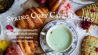 Spring Cozy Cafe: Croissants & Scones, Tea Mixes, Cute Coloring Pages | Cinematic ASMR Cooking by Under A Tin Roof 323,433 views 3 months ago 30 minutes