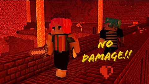 Minecraft but if I take damage the video ends PART TWO