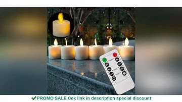 4 or 6 Flameless Moving Wick Candles With Remote Control Realistic Christmas Church Wedding Fake Ele