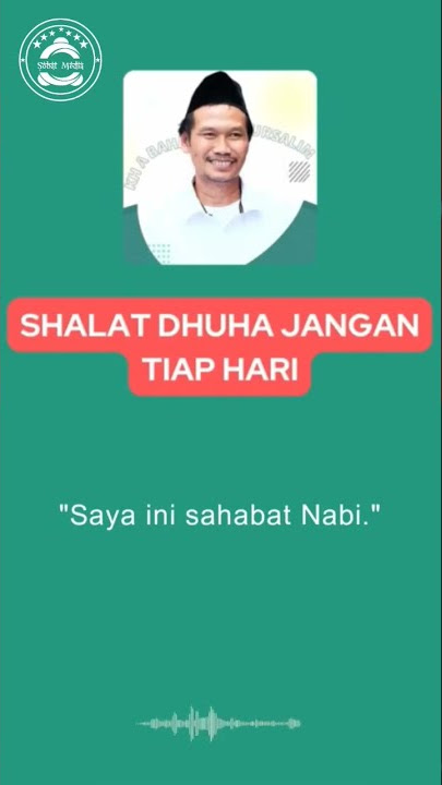 SHOLAH DHUHA JANGAN TIAP HARI || GUS BAHA