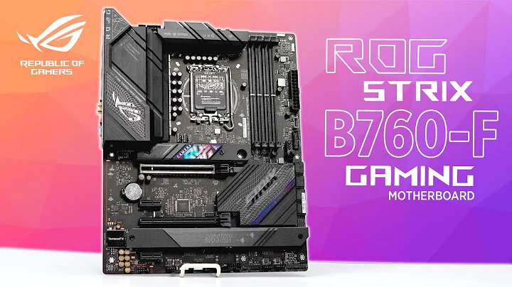 Discover the ROG Strix B760F Gaming Wi-Fi Motherboard