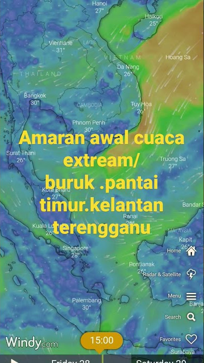amaran cuaca buruk hari ini