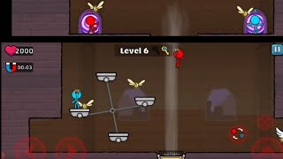 Red and Blue Stickman 2 (Part 2) Level 4 to 6 Mobile Android Game #ZPPK50014# screenshot 5