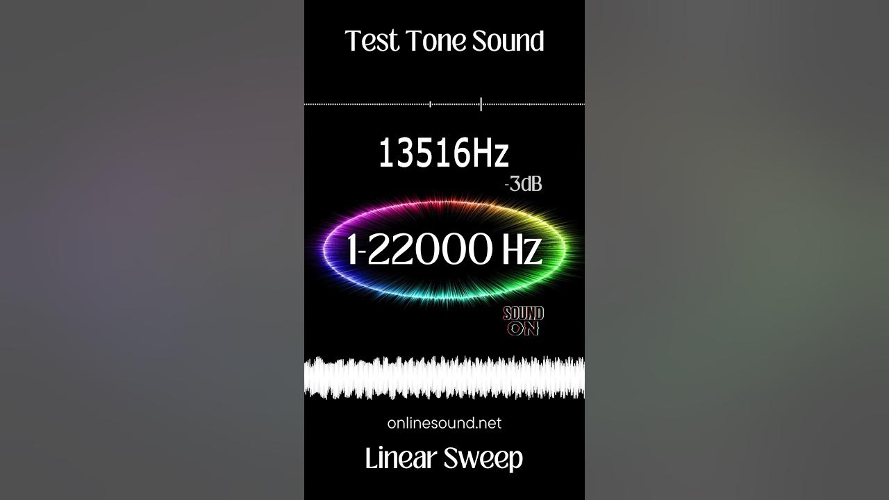 Short Hearing Test. Sound 1-22000 Hz (Linear Sweep) #frequency #sound #hz #hearingtest #lifehacks