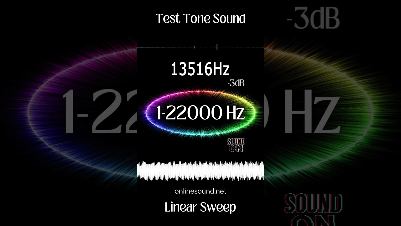 Watch Short Hearing Test. Sound 1-22000 Hz (Linear Sweep) #frequency #sound #hz #hearingtest #lifehacks on YouTube