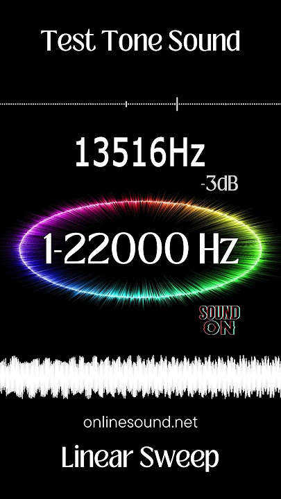 Short Hearing Test. Sound 1-22000 Hz (Linear Sweep) #frequency #sound #hz #hearingtest #lifehacks