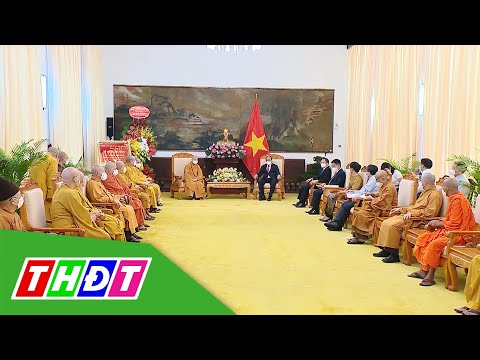 Video Chủ tịch nước tiếp lãnh đạo Giáo hội Phật giáo Việt... - youtube