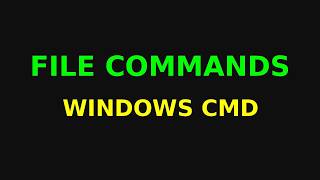 Windows File & Directory Commands Tutorial | cd, dir, copy, robocopy, attrib Explained