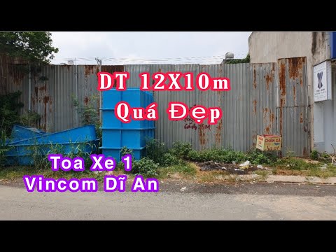 Bán Đất Dĩ An (326) Ngang 12X10m Quá Đẹp Khu VinCom Ngã Tư 55o Dĩ An, Nhà Đất Dĩ An